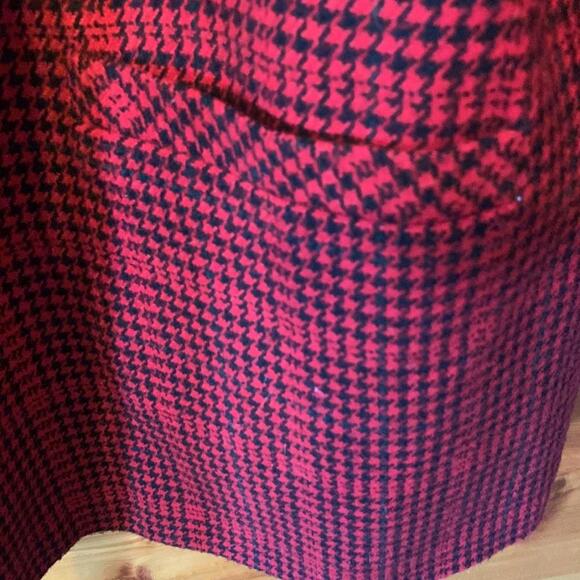 Vintage red and black houndstooth blazer size 16 - Picture 5 of 8